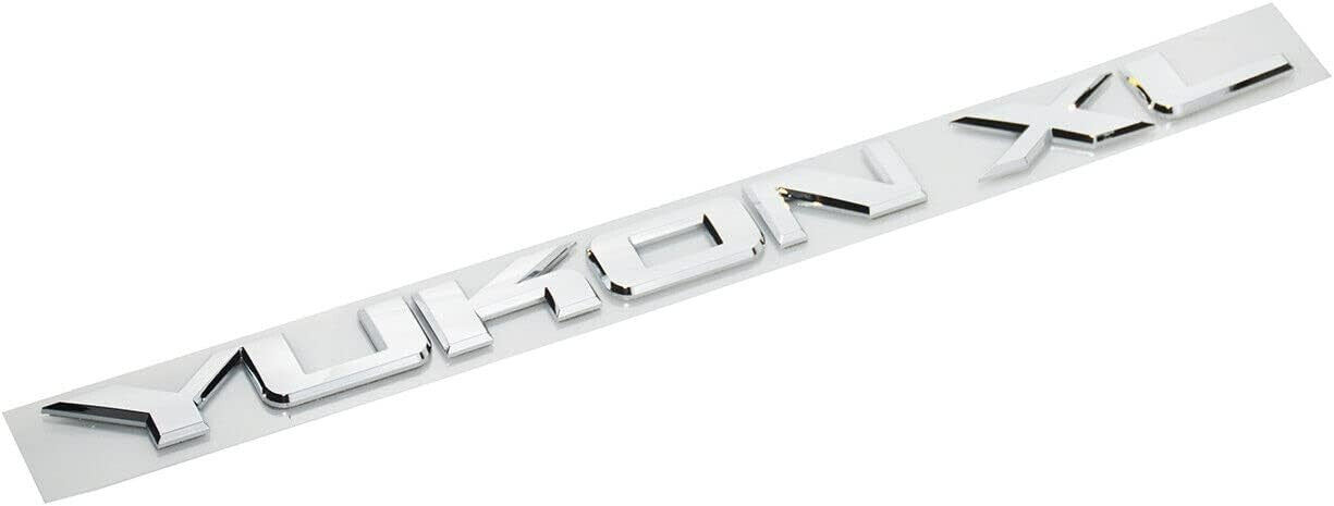Chrome For YUKON XL Liftgate / Door Letter Nameplate Emblem SUV HD Badge Sport
