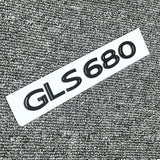 Gloss Black GLS680 Number Trunk Letters Badge Emblems Sticker For Benz GLS680