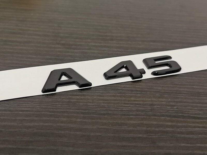 Gloss Black A45 Replacement Decal Badge Sticker For Mercedes-Benz A45 AMG W176