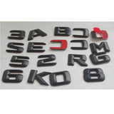 Matt Black 3D Letters Trunk Emblem Badge for Mercedes Benz W221 W222 S400L