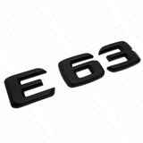 07-13 E 63 AMG Letter Emblem 3D Trunk Logo Nameplate Badge Decorate Sport Black