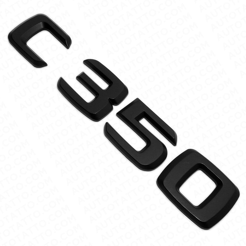 06-15 C 350 Emblem Trunk Lid Letter Logo Nameplate Badge Decoration AMG Black