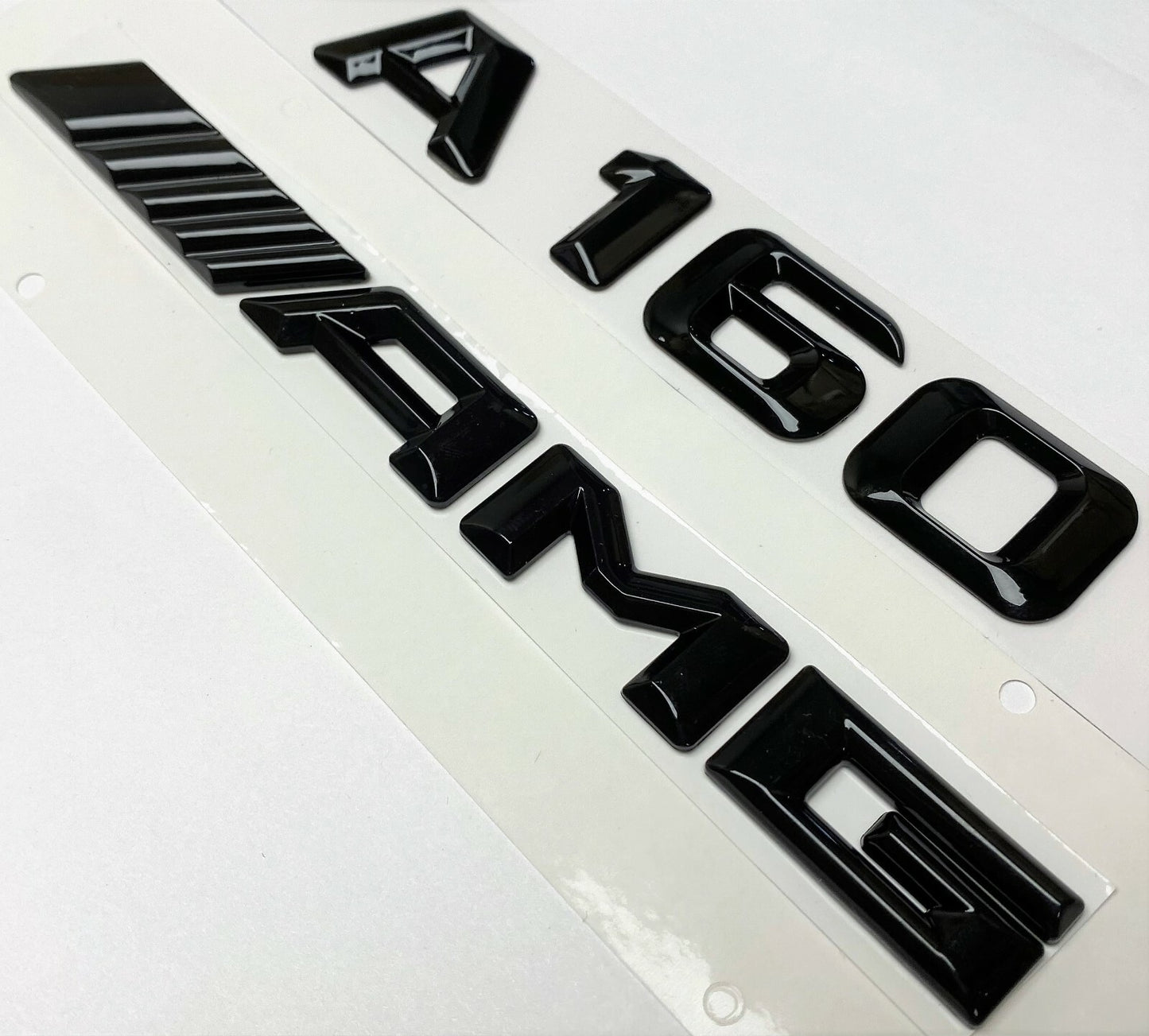 A160 + AMG BLACK FOR MERCEDES REAR TRUNK EMBLEM BADGE NAMEPLATE DECAL NUMBERS