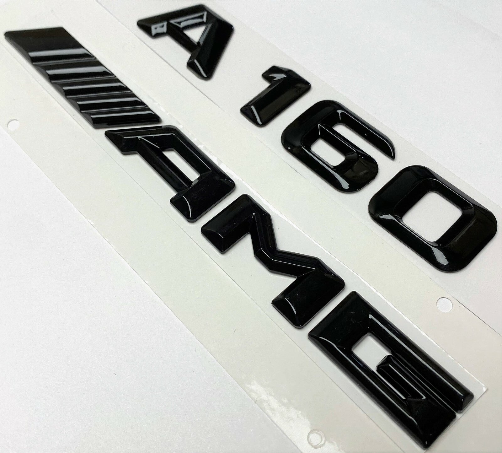 A160 + AMG BLACK FOR MERCEDES REAR TRUNK EMBLEM BADGE NAMEPLATE DECAL NUMBERS