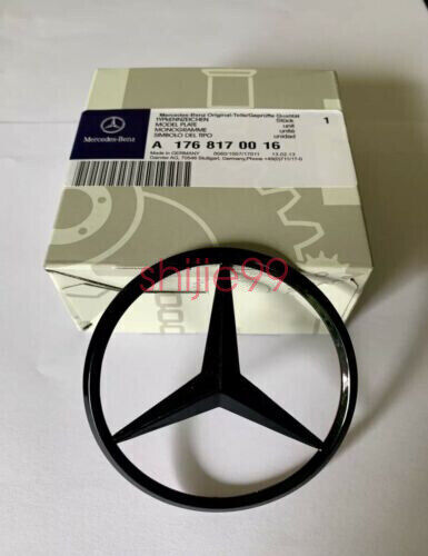 For Mercedes-Benz A CLA Class Rear Boot Lid Badge Star - GLOSS BLACK A1768170016