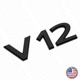 Mercedes-Maybach V12 Turbo AMG Fender Emblem Nameplate Badge Sport Gloss Black