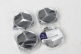 4PCS GENUINE Wheel Center Hub Cap Star Black Chrome Covers SET B66470200