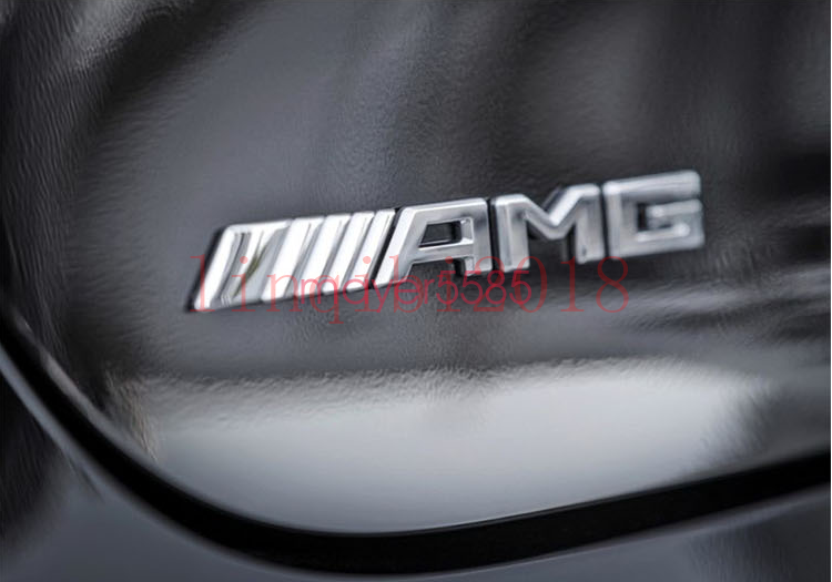 Chrome " G63 AMG V8 BITURBO " Letters Trunk Embl Badge Sticker for Mercedes Benz