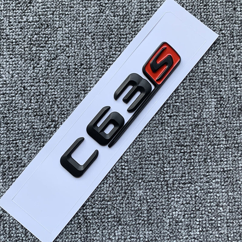 C63s Letters Trunk Emblem Badge Sticker for Mercedes Benz C63 AMG S GT63S GLC63