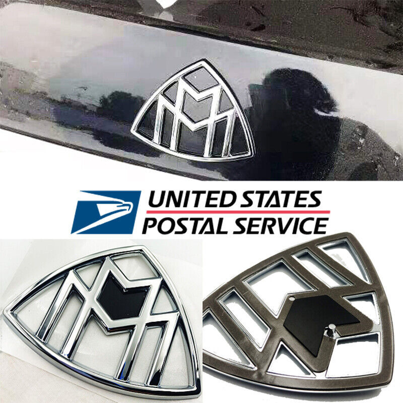 Bright Silver For Mercedes-Benz Maybach Trunk Emblem Rear Badge Standing W222