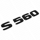 18-21 Mercedes S 560 Letter Emblem Luggage Trunk Lid Badge AMG Sport Matte Black