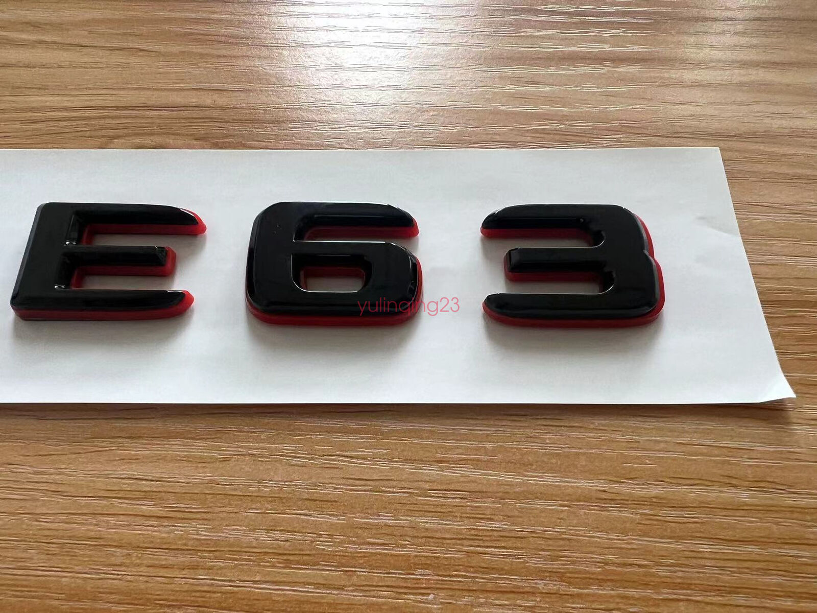 Black RED Number Letters Rear Trunk Badge Emblem for Mercedes  GLE63 AMG
