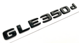 GLE350d GLOSS BLACK FOR MERCEDES REAR TRUNK EMBLEM BADGE NAMEPLATE DECAL LETTERS