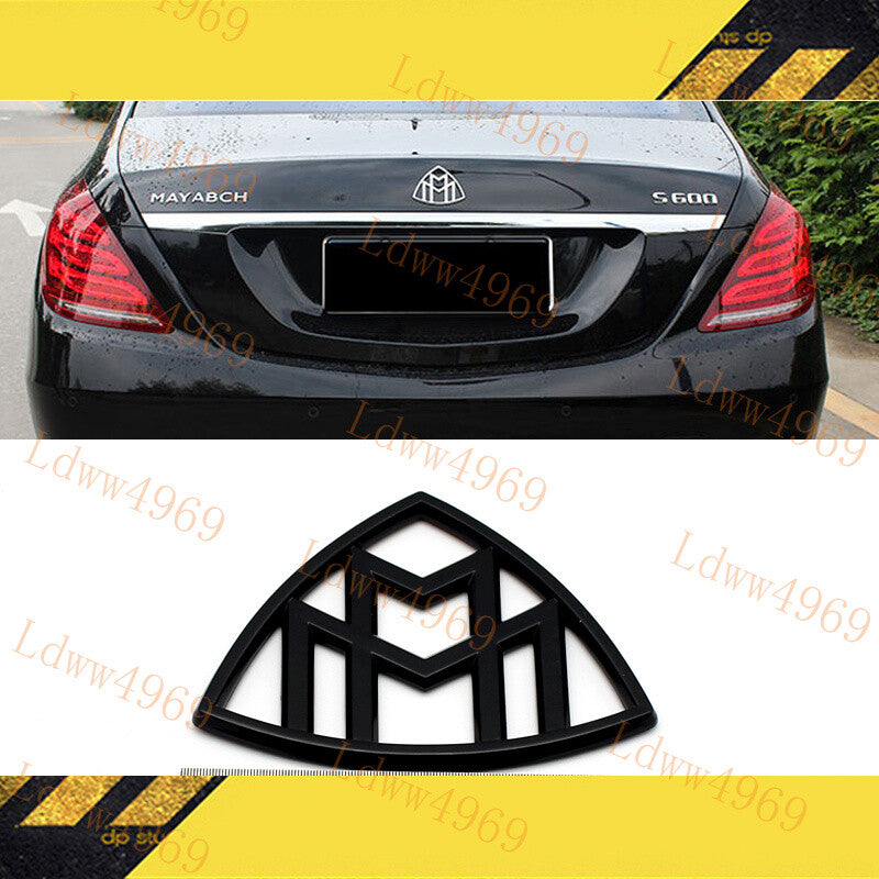5pcs Glossy Black MAYBACH Letters Trunk Badge Emblem For S-Class W222 S560 2017+