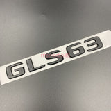 Matte black GLS63 AMG V8 BITURBO Trunk Emblem Badge Sticker For Mercedes Benz