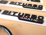 Gloss Black GLE63S AMG V8 BITURBO 4MATIC+ Star Trunk Emblem Badge V167 2019-2023