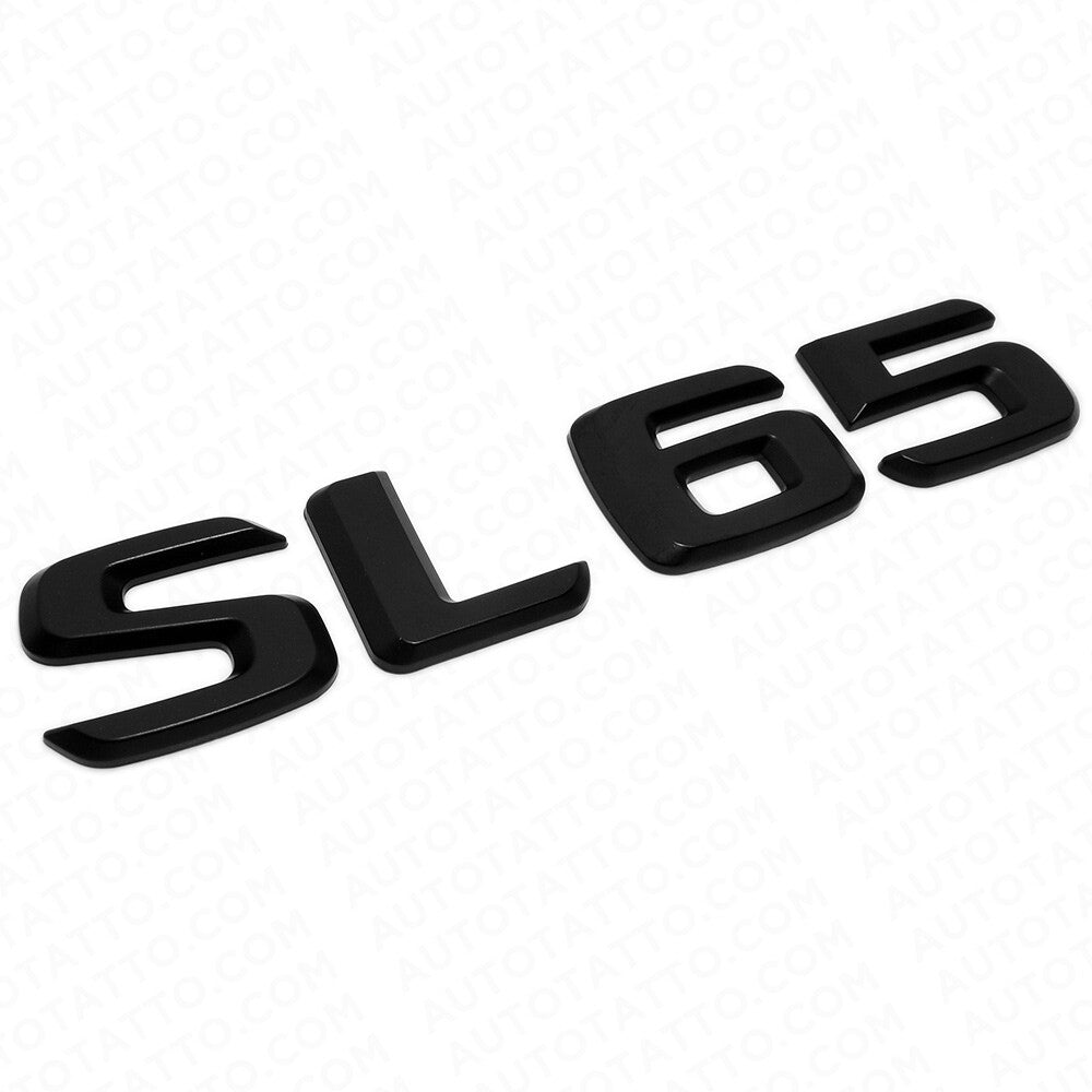 05-14 SL 65 AMG Letter Emblem Trunk Logo Nameplate Badge Decorate Sport Black