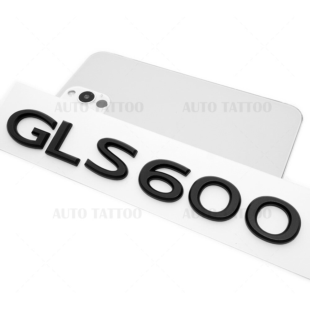 Mercedes-Maybach GLS 600 SUV AMG Emblem Liftgate Nameplate Badge Matte Black