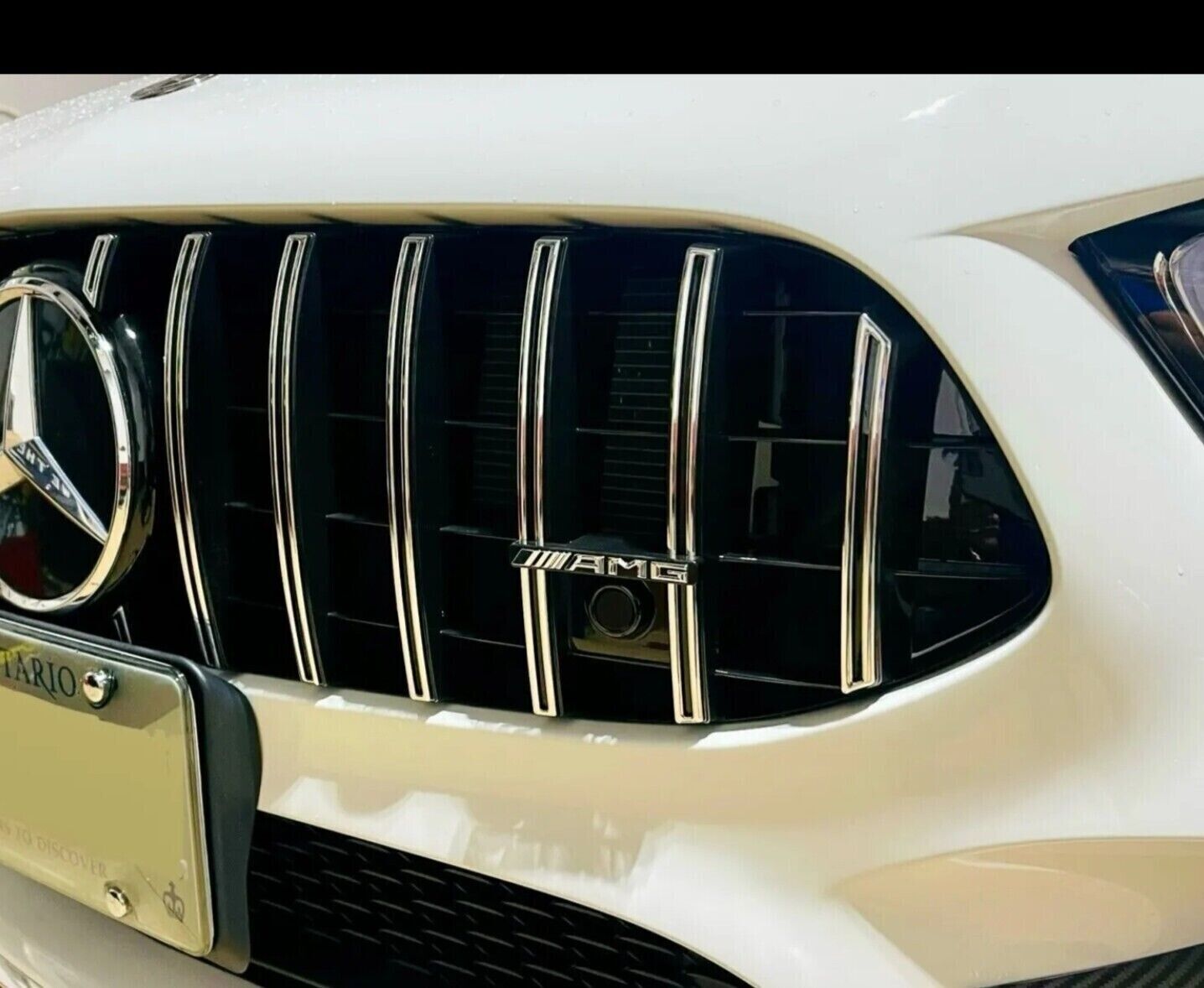 Logo Insigne AMG de calandre Pour Mercedes Chrome Emblème