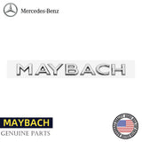 Genuine Silver MAYBACH Letter Trunk Badge For Mercedes Benz GLS S-Class