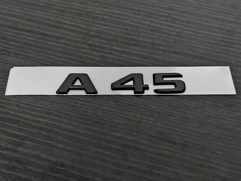 Gloss Black A45 Replacement Decal Badge Sticker For Mercedes-Benz A45 AMG W176