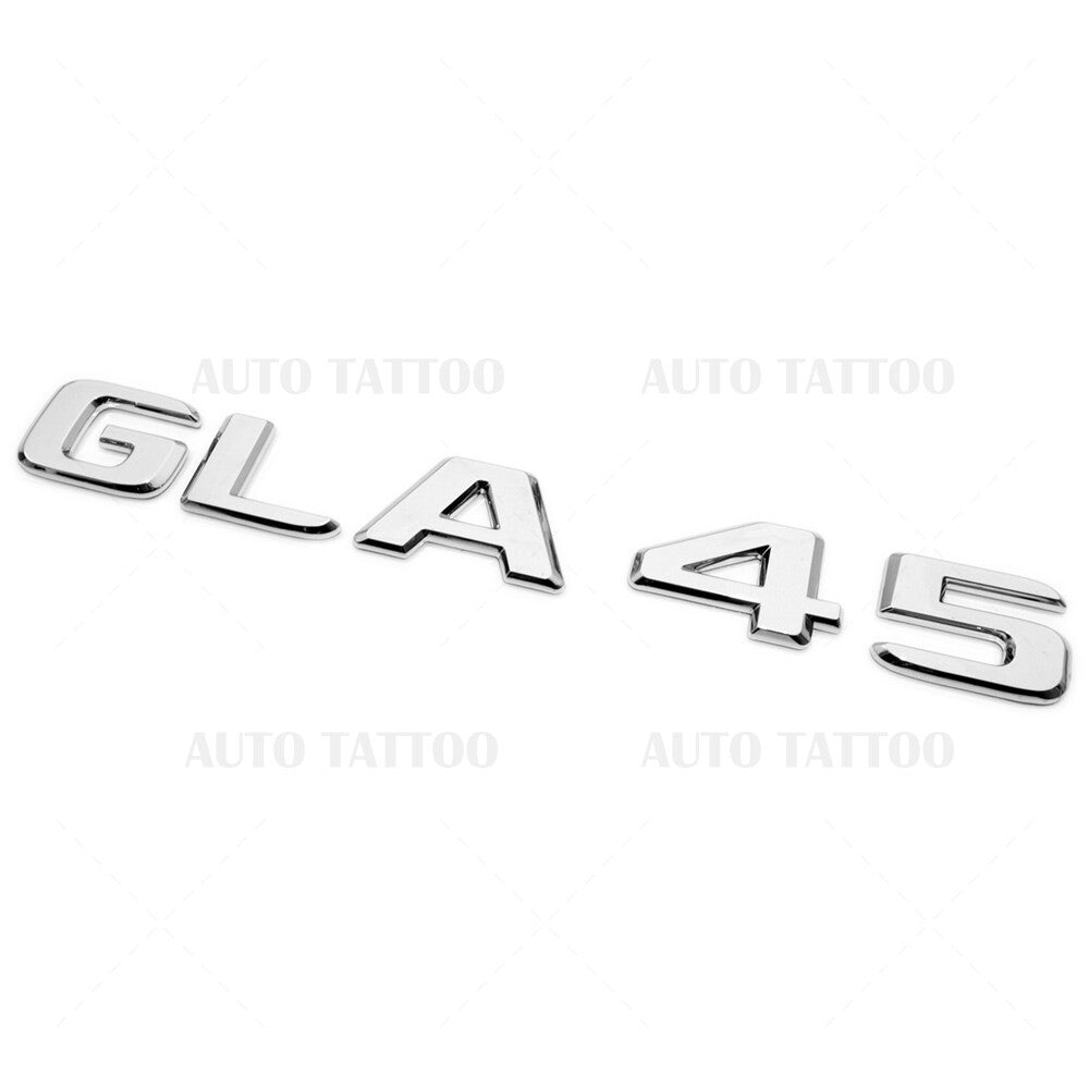 17-20 GLA 45 AMG Rear Letter Emblem Liftgate Logo Nameplate Badge OEM Chrome