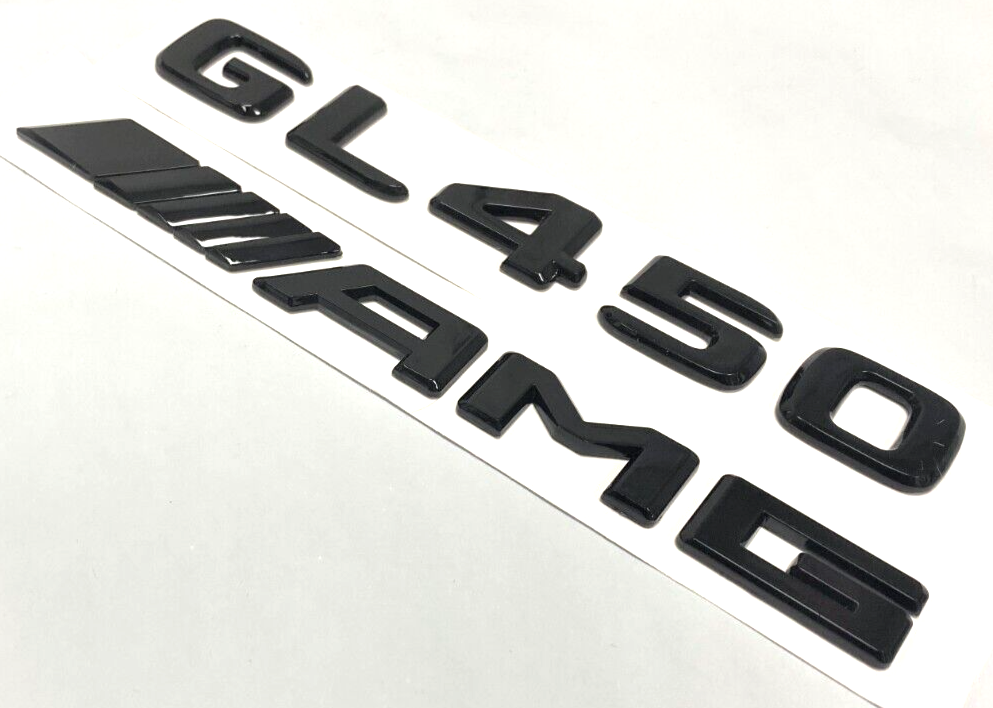 BLACK GL450+AMG FOR MERCEDES REAR TRUNK EMBLEM BADGE NAMEPLATE DECAL NUMBERS