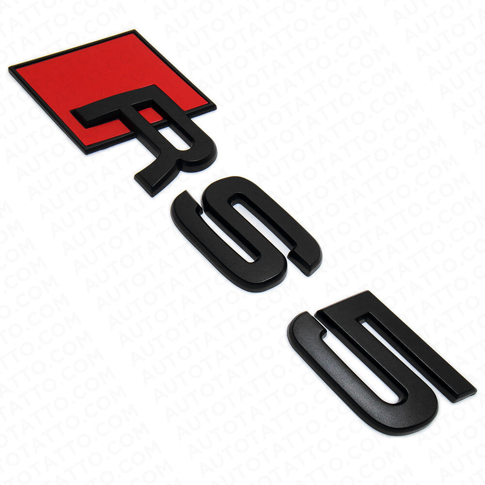 Audi RS 5 Matte Black Rear Letter Tail Nameplate Trunk Emblem Badge Sport Sline