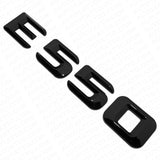 14-16 E550 AMG Letter Emblem 3D Trunk Logo Nameplate Badge Decorate Gloss Black