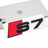 For Audi S7 Gloss Black Rear Letter Tail Badge Trunk Emblem Badge Logo Sport