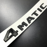 2pcs Letter 4Matic + C350 Gloss Black Car Rear Trunk Lid Emblem Badge 2017-2023