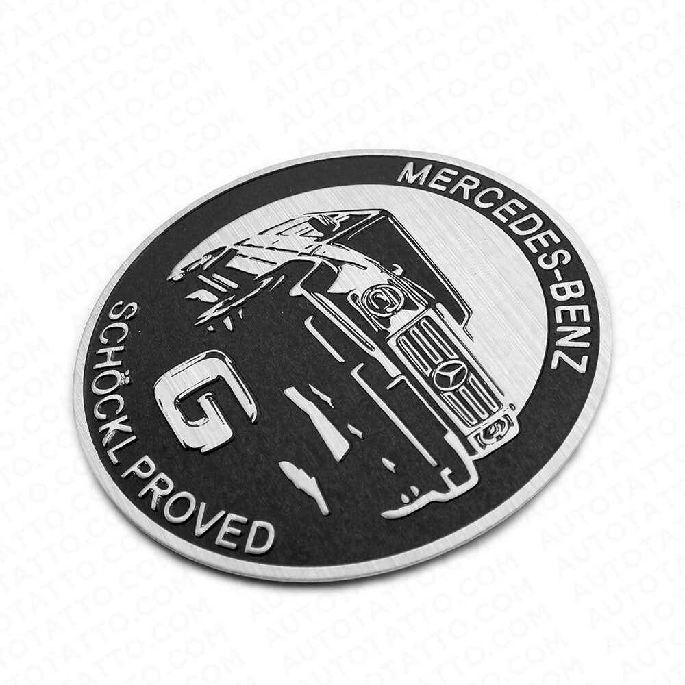 Mercedes-Benz G Schockl Proved Door Jamb Emblem Logo Nameplate Badge Decorate