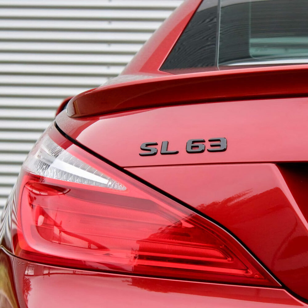 17+ SL 63 AMG Letter 3D Emblem Trunk Logo Nameplate Badge Decorate Matte Black