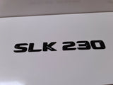 SLK230 Black Flat Letter Number Rear Boot Badge Emblem For SLK Class Mercedes