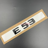 Gloss Black For Mercedes E53 AMG TURBO 4 MATIC Trunk Emblem Badge Sticker Set
