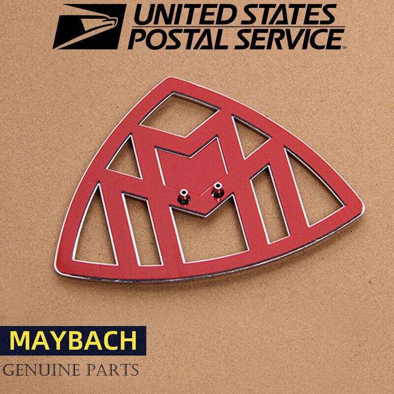 Genuine Black Glossy For Mercedes Maybach Trunk Emblem Badge Standing S Class