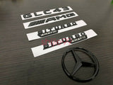 Gloss Black GLC43 AMG Biturbo 4matic And Rear STAR emblem for GLC X253 Series