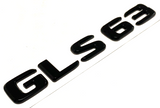 GLOSS BLACK GLS63 FOR MERCEDES REAR TRUNK EMBLEM NAMEPLATE DECAL NUMBERS LETTERS