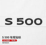 Gloss Black S500 Maybach Number Trunk Letters Badge Emblems Sticker For Benz