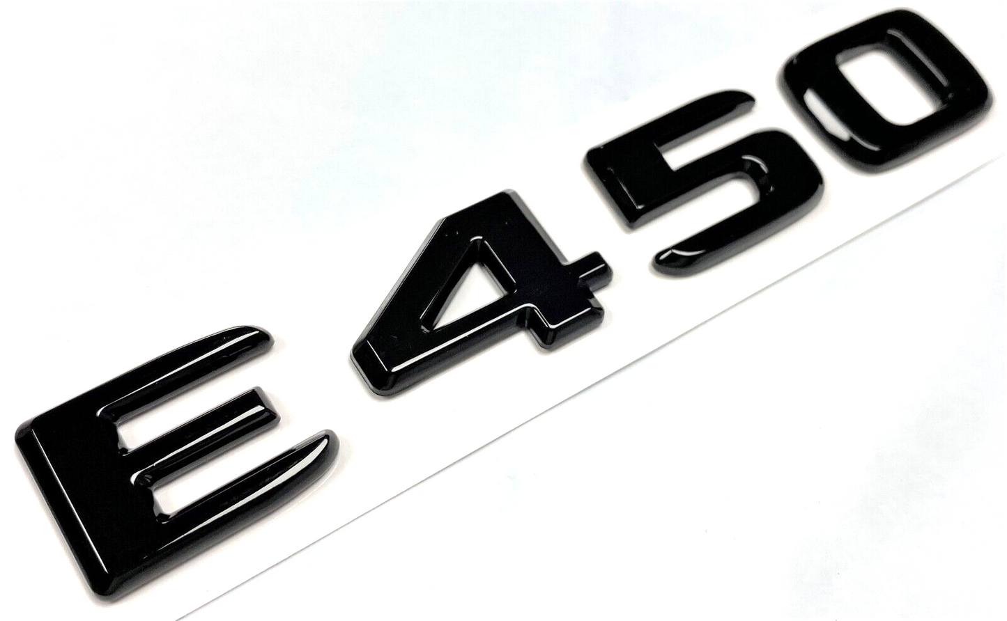 E450 BLACK FOR MERCEDES REAR TRUNK EMBLEM BADGE NAMEPLATE DECAL LETTER NUMBER
