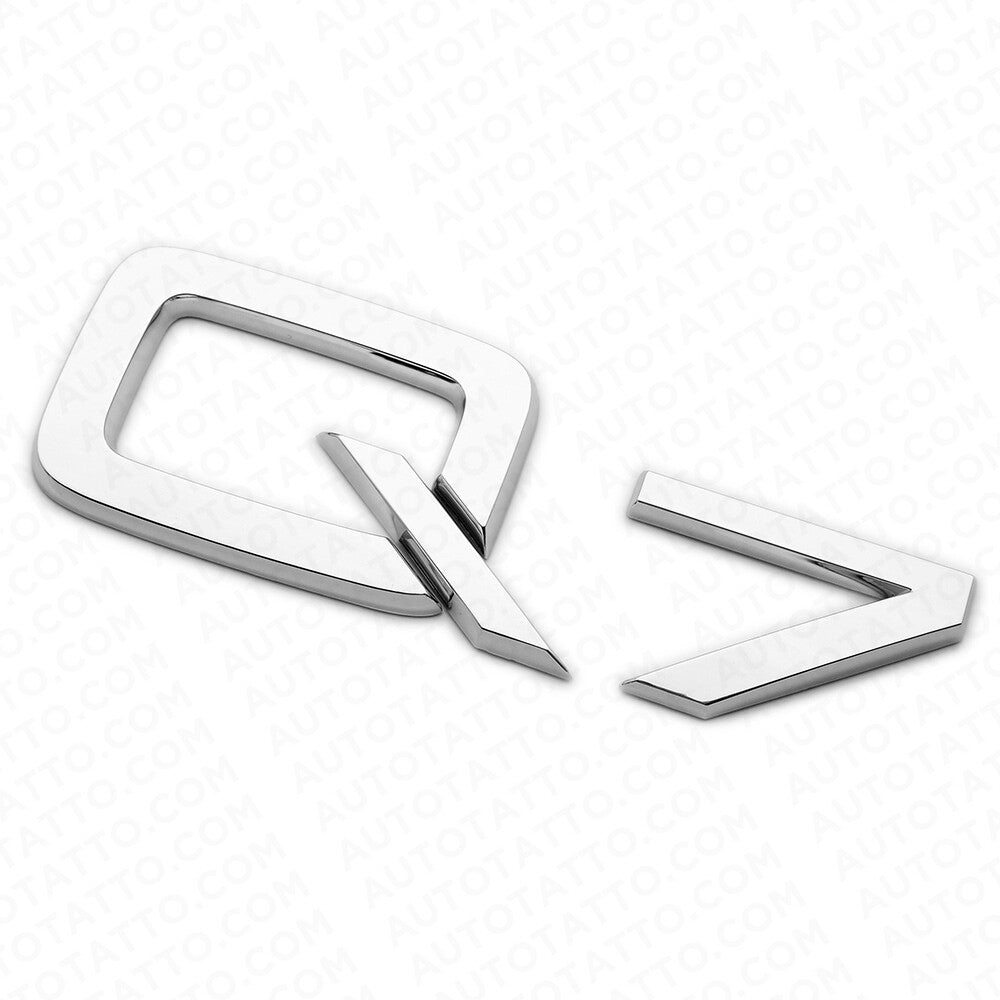 Audi Q7 OEM Chrome Rear Letter Liftgate Badge Trunk Emblem Badge Logo Sport