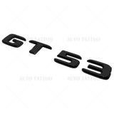 Mercedes AMG GT 53 Letter Emblem Trunk Logo Nameplate Badge Decorate Gloss Black