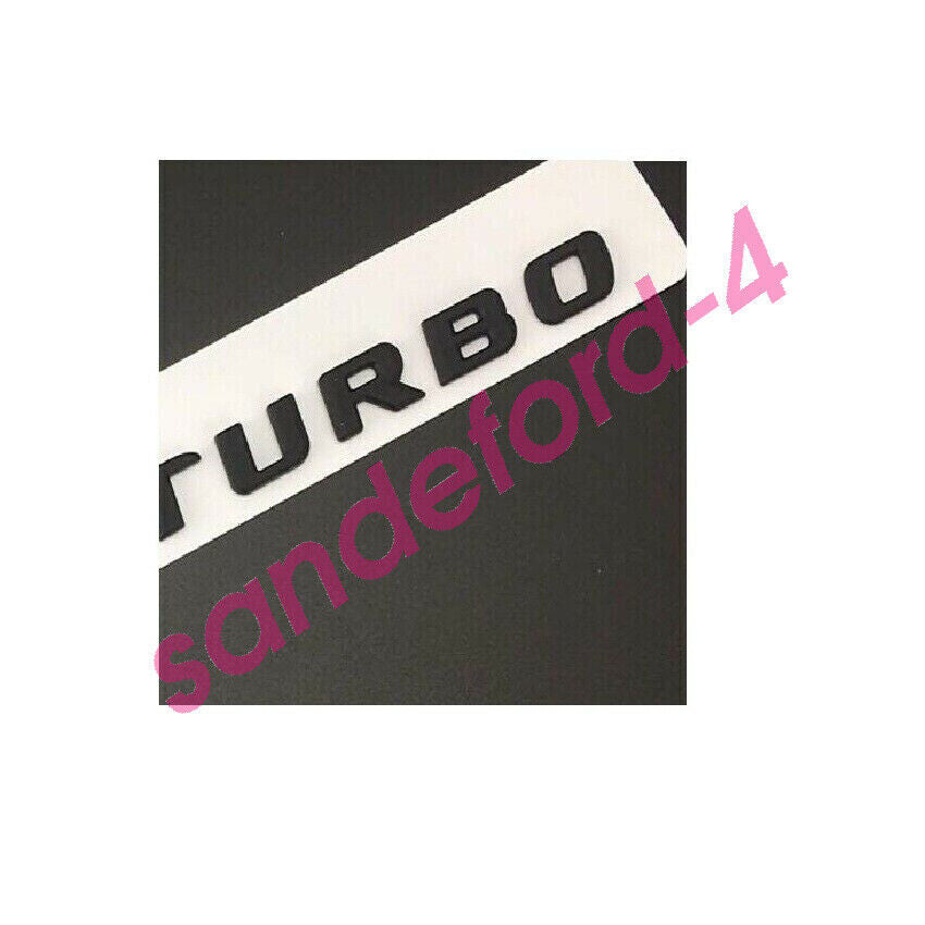 Black GLC43 AMG BITURBO 4MATIC Trunk Fender Badges Emblems for Mercedes ben