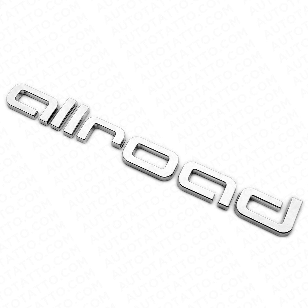 Audi Allroad Chrome Rear Letter Liftgate Badge Trunk Emblem Badge Logo Sport