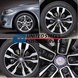 4PCS Mercedes Benz Wheel Center Hub Caps 75mm Dark Blue Logo Badge Emblem