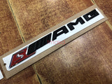 Black S////AMG S AMG Letters Trunk Emblem Badge Sticker for AMG S