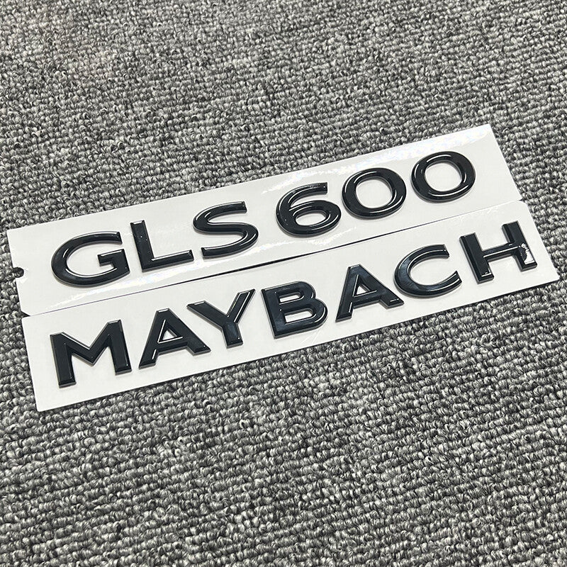 Gloss Black Maybach gls600  set Fender Side Rear Trunk Emblems Badge For Benz
