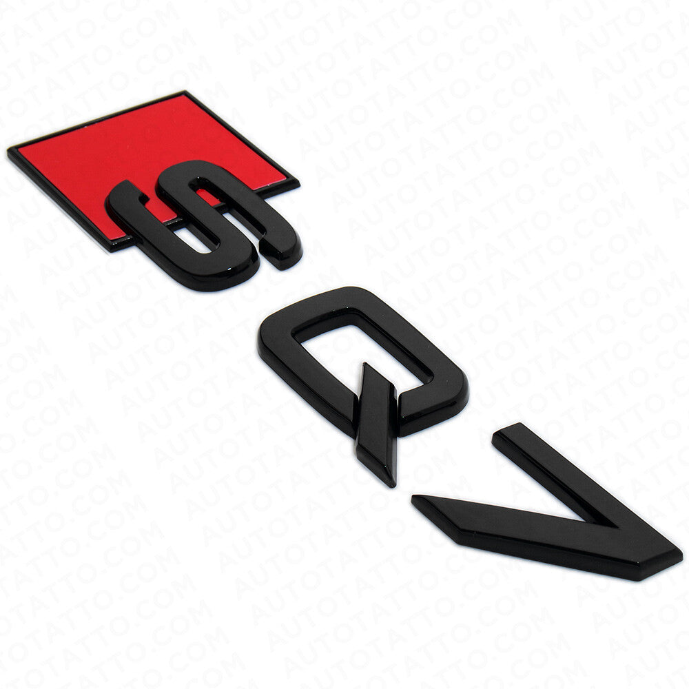 Audi SQ7 Gloss Black Rear Letter Liftgate Badge Trunk Emblem Badge Logo Sport