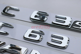 "S65 + AMG + V12 BITURBO" Letters Trunk Embl Badge Sticker for Mercedes Benz