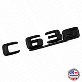 15-16 C 63 S AMG Letter Emblem Trunk 3D Logo Badge Decorate Sport Gloss Black